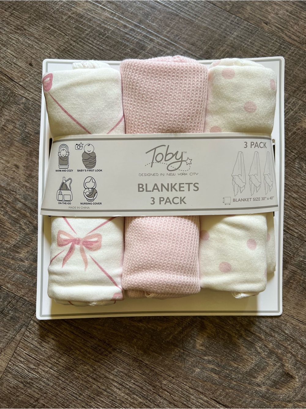 New Baby Blankets - Set of 3 Blankets